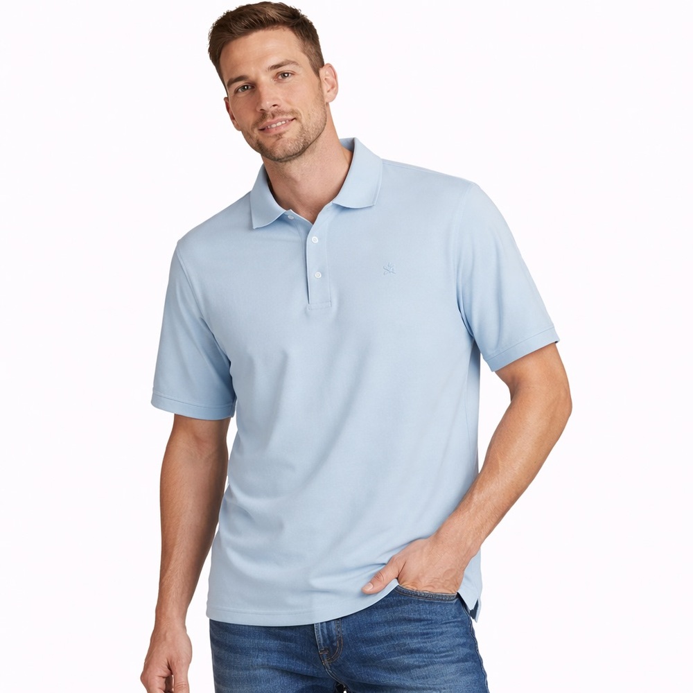 Nick Graham Men’s Teal Polo Shirt Size XL | Short Sleeve Casual Classic‎ NWT